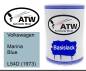 Preview: Volkswagen, Marina Blue, L54D (1973): 500ml Lackdose, von ATW Autoteile West.